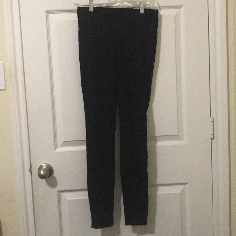 Express black lace leggings